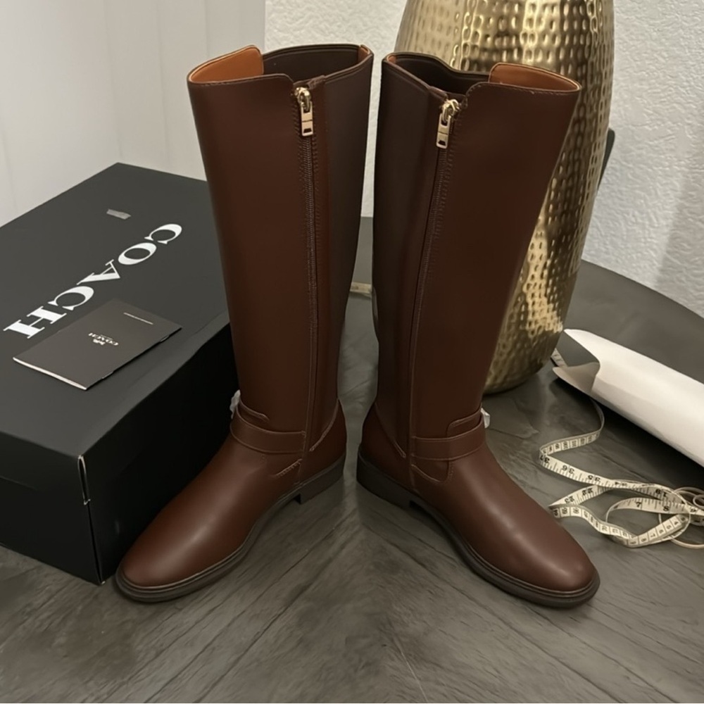 COACH Farrah Leather Boot - Picture 9 of 9